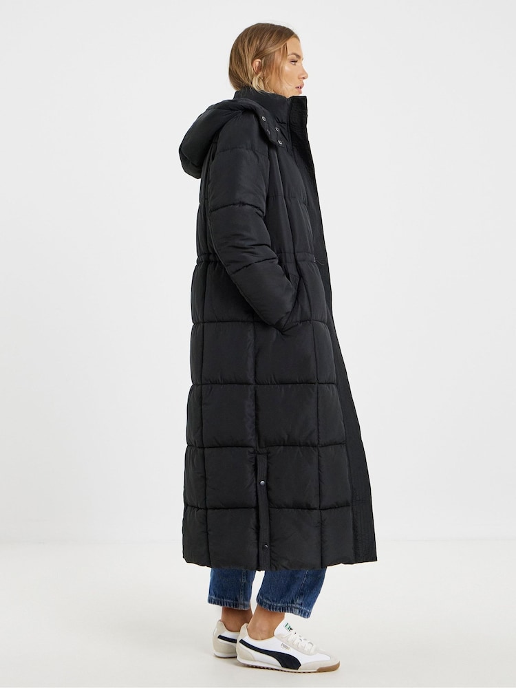 Simply Be Black Maxi Padded Duvet Coat - Image 4 of 4 Simply Be Black Maxi Padded Duvet Coat - Image 4 of 4