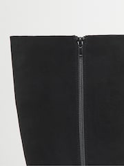 Simply Be Soft Black Wide Fit Kitten Heel Straight Leg Boots - Image 4 of 4