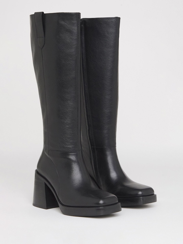 Simply Be Black Block Heel Knee High Boot - Image 3 of 3 Simply Be Black Block Heel Knee High Boot - Image 3 of 3
