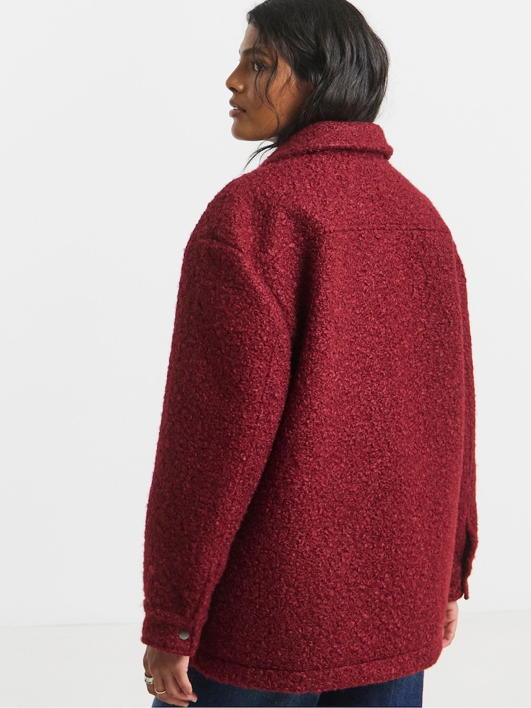 rdeča - Simply Be Teddy Pocket Jacket - Slika 2 iz 4