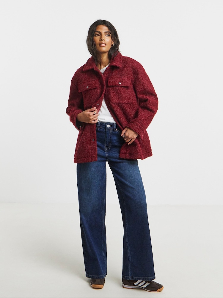 rdeča - Simply Be Teddy Pocket Jacket - Slika 4 iz 4