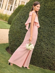 Lipsy Brautjungfern-Maxikleid mit Schleife und One-Shoulder-Design - Bild 2 von 5