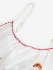 Never Fully Dressed Cream Banana Embroidery 100% Cotton Pyjama Short Set - Image 11 of 14