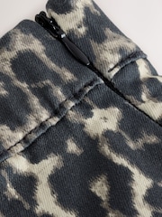 Leopard Print Denim Cropped Capri Jeans - Image 7 of 9