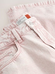 Բաց վարդագույն - Լայն ոտքով կարճ ջինսեր - Պատկեր 8 9-ից