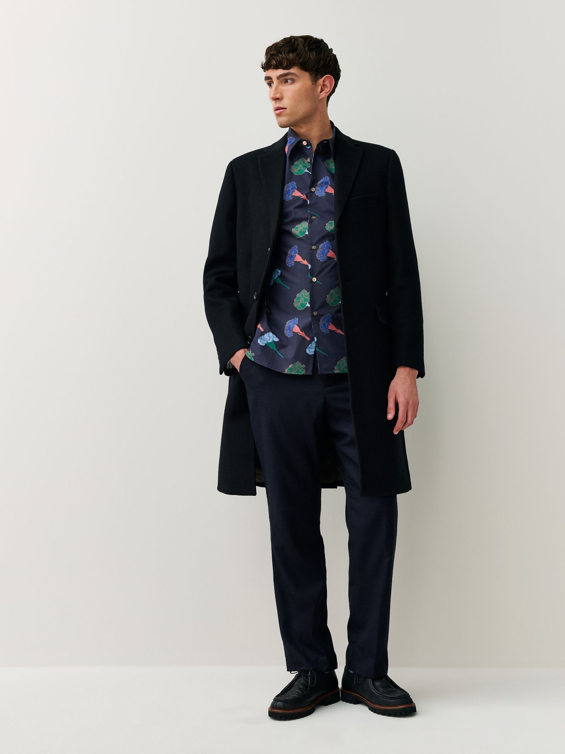 Buy PS Paul Smith Blue Regular Fit Floral Print Shirt from Next USA