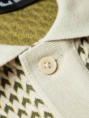 PS Paul Smith Cream Button Through Polo Shirt - Image 3 of 6