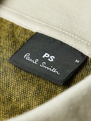 PS Paul Smith Cream Button Through Polo Shirt - Image 6 of 6