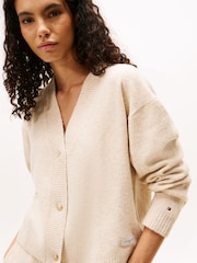Tommy Hilfiger Natural Knit Cardigan - Image 3 of 5