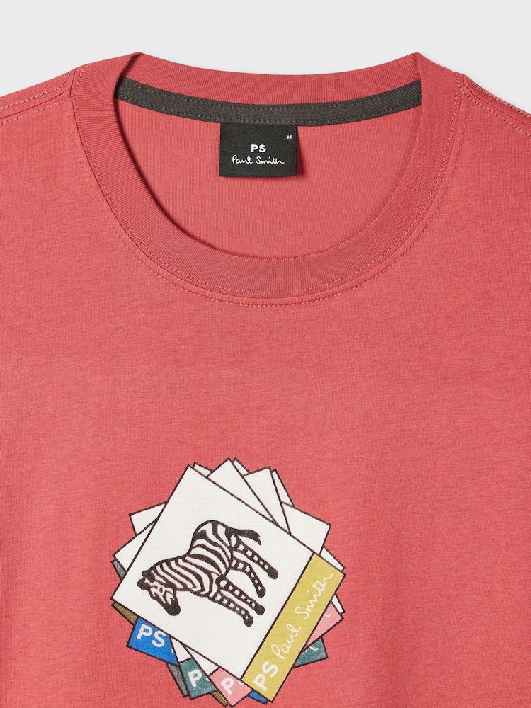 PS Paul Smith Pink Logo Graphic T-Shirt - Image 2 of 2