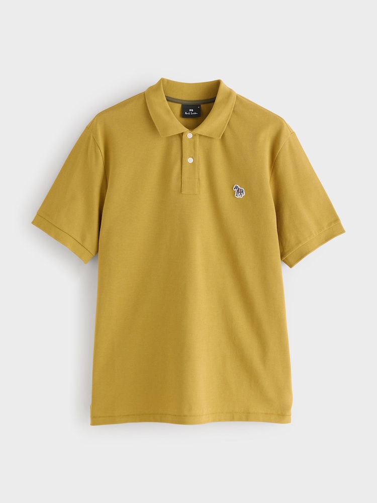 PS Paul Smith Dark Yellow Logo Polo Shirt - Image 5 of 5