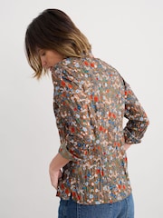 Seasalt Cornwall Brown Larissa Shirt in Crinkled Cotton - Image 2 of 6