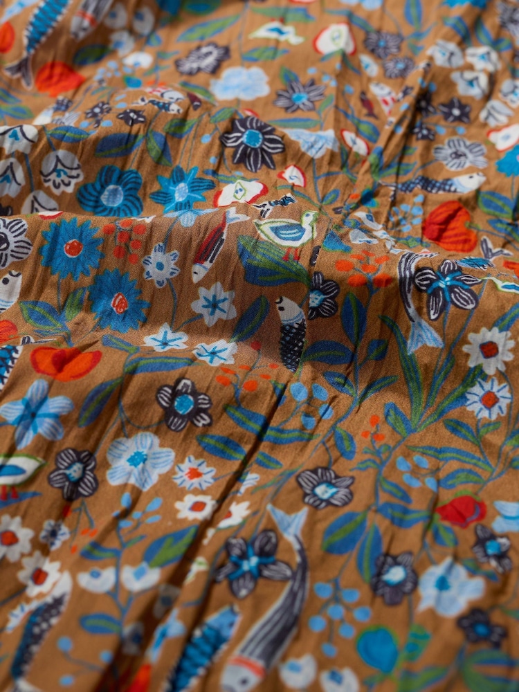 Seasalt Cornwall Brown Larissa Shirt in Crinkled Cotton - Image 6 of 6