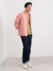 Seasalt Cornwall Yellow Crew Neck Sailor T-Shirt in Cotton - Image 3 of 5