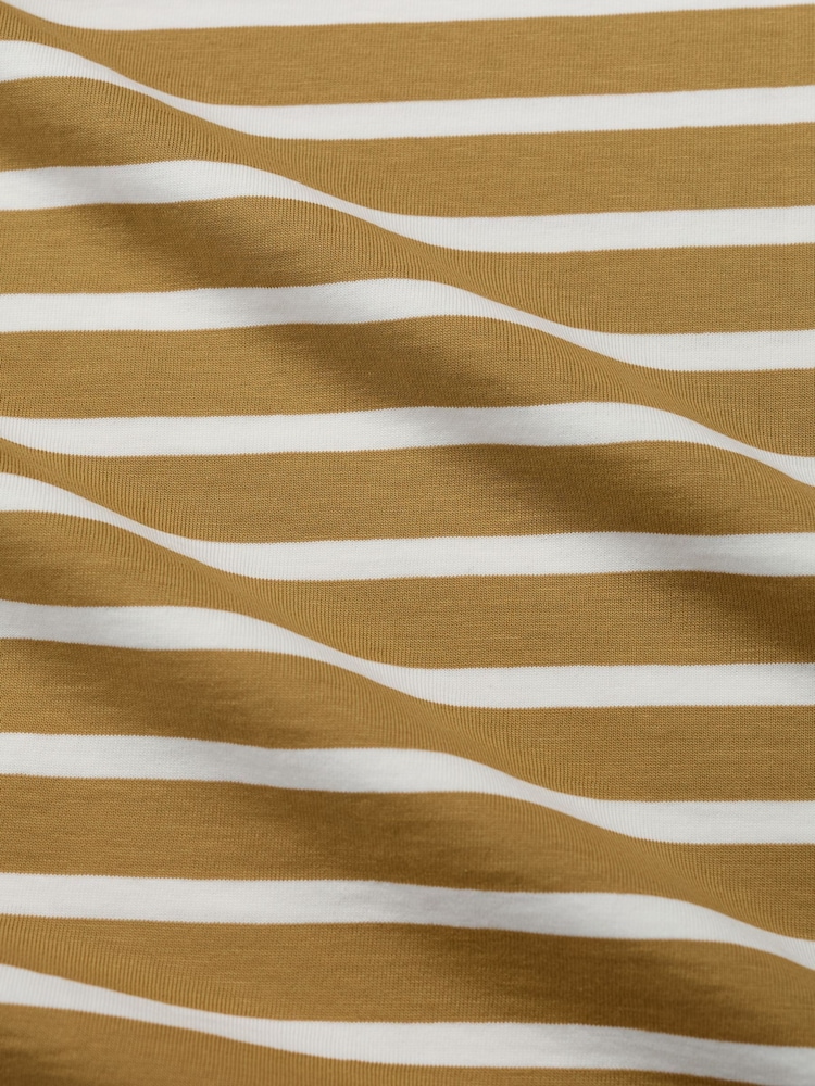 Seasalt Cornwall Yellow Crew Neck Sailor T-Shirt in Cotton - Image 5 of 5