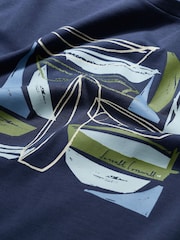 Seasalt Cornwall Blue Midwatch Cotton T-Shirt - Image 5 of 5