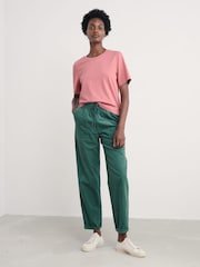 Seasalt Cornwall Pink Copseland T-Shirt in Cotton Jersey - Image 1 of 5