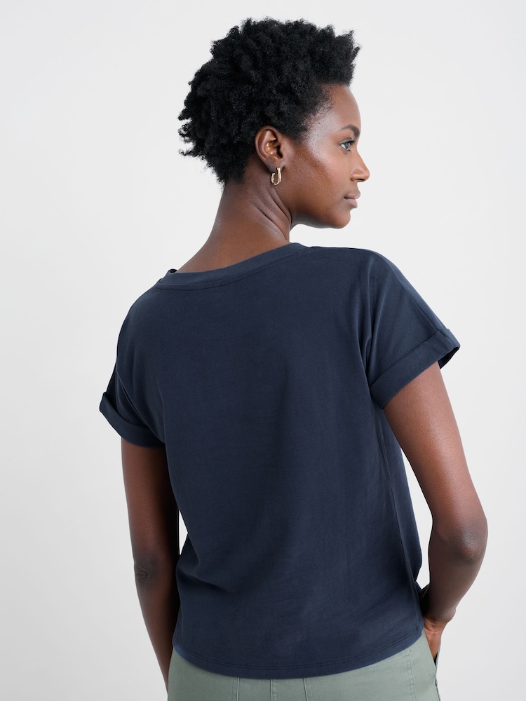 Seasalt Cornwall Blue Porthzennor T-Shirt - Image 2 of 5