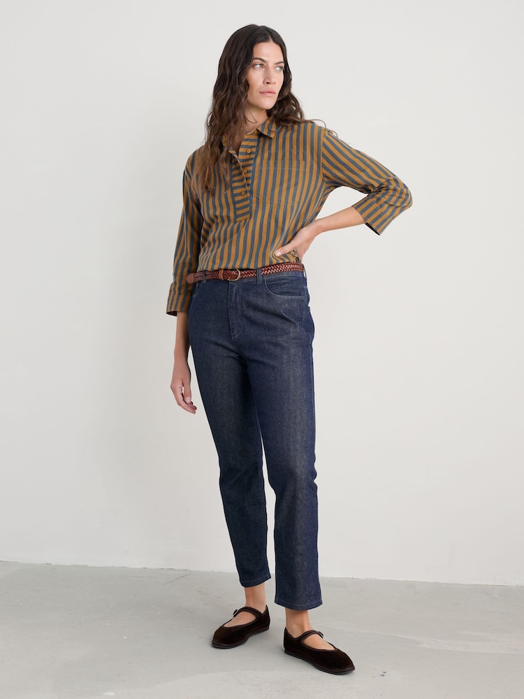 Seasalt Cornwall Blue Petite Mellior Slim Leg Jeans - Image 1 of 6