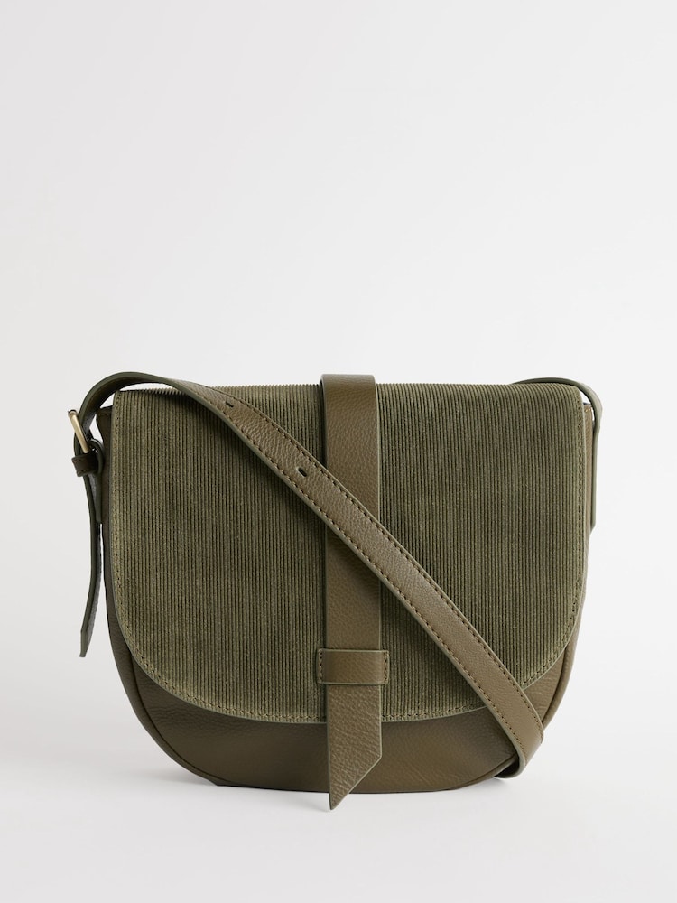 Seasalt Cornwall Green Bellevalia Leather Cross Body Bag - Image 1 of 6