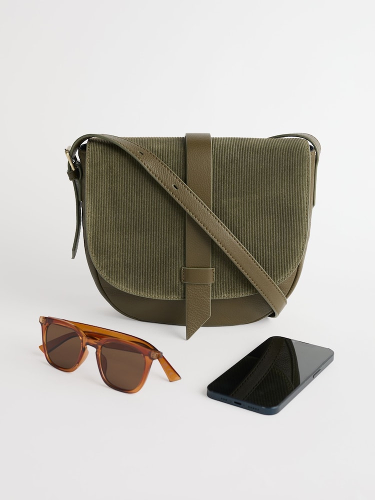 Seasalt Cornwall Green Bellevalia Leather Cross Body Bag - Image 2 of 6