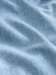 Bleach Blue Belted Midi Denim Shirt Dress - Image 8 of 8