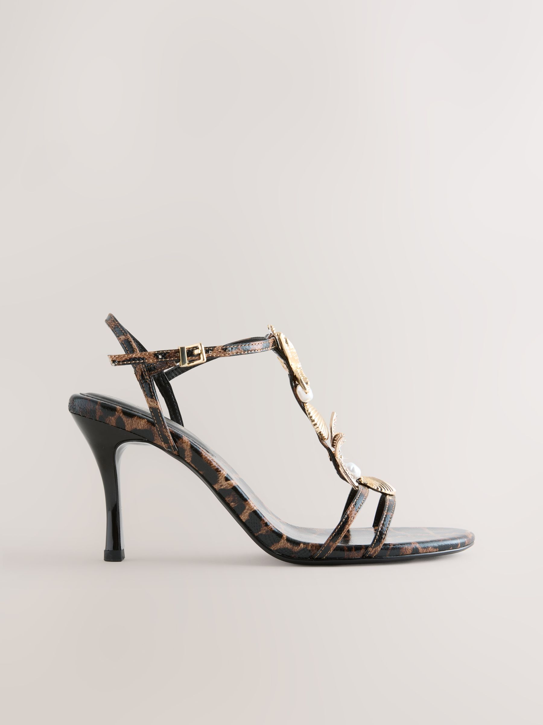 Leopard Forever Comfort® Sparkly Starfish Skinny Strap Sandals