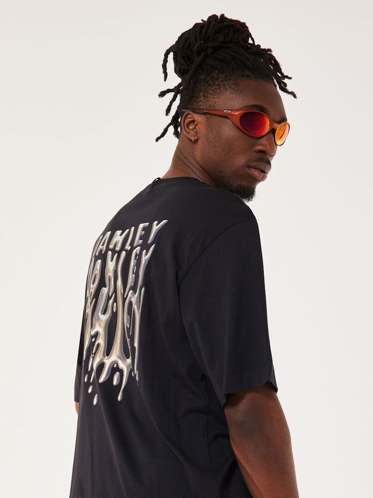 Oakley Black Stacked Metal T-Shirt - Image 2 of 6