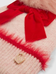 River Island Pink Girls 3D Bow Beanie - Image 2 of 4