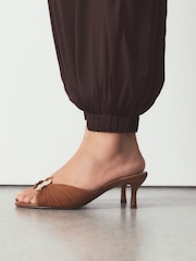 Camel Forever Comfort® Twist Hardware Mules - Image 1 of 4