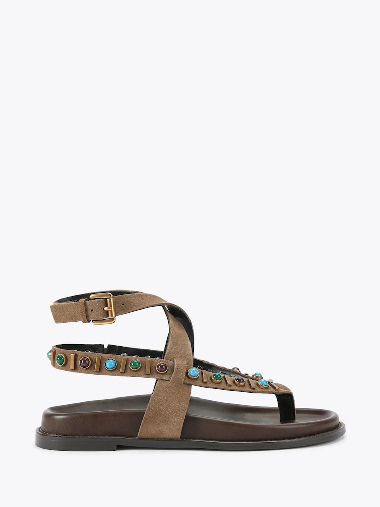KG Kurt Geiger Ronny Brown Sandals - Image 1 of 4 KG Kurt Geiger Ronny Brown Sandals - Image 1 of 4