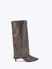 KG Kurt Geiger Brown High Leg Gem Boots - Image 1 of 4