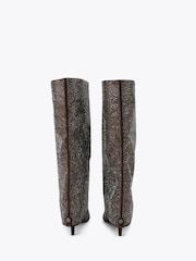 KG Kurt Geiger Brown High Leg Gem Boots - Image 3 of 4