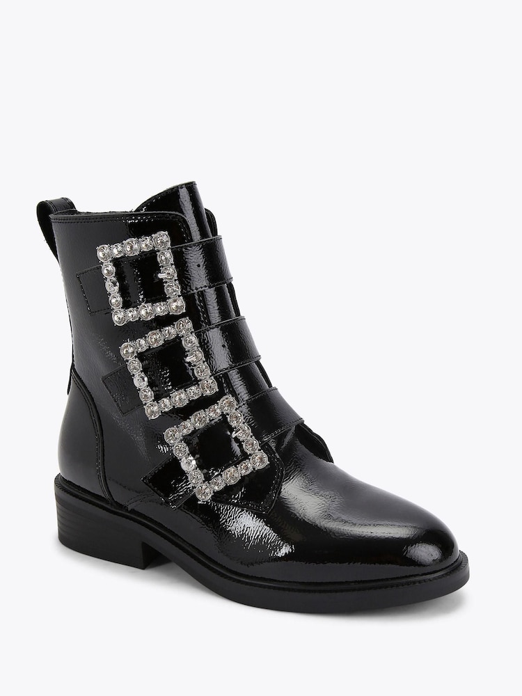 KG Kurt Geiger Black Tisha Ankle Boots - Image 2 of 4