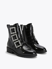 KG Kurt Geiger Black Tisha Ankle Boots - Image 3 of 4