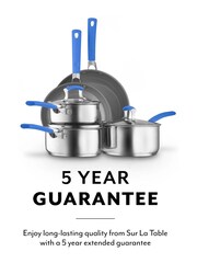 Sur La Table Blue Colour Me Happy Cookware 5 Piece Set - Image 8 of 9