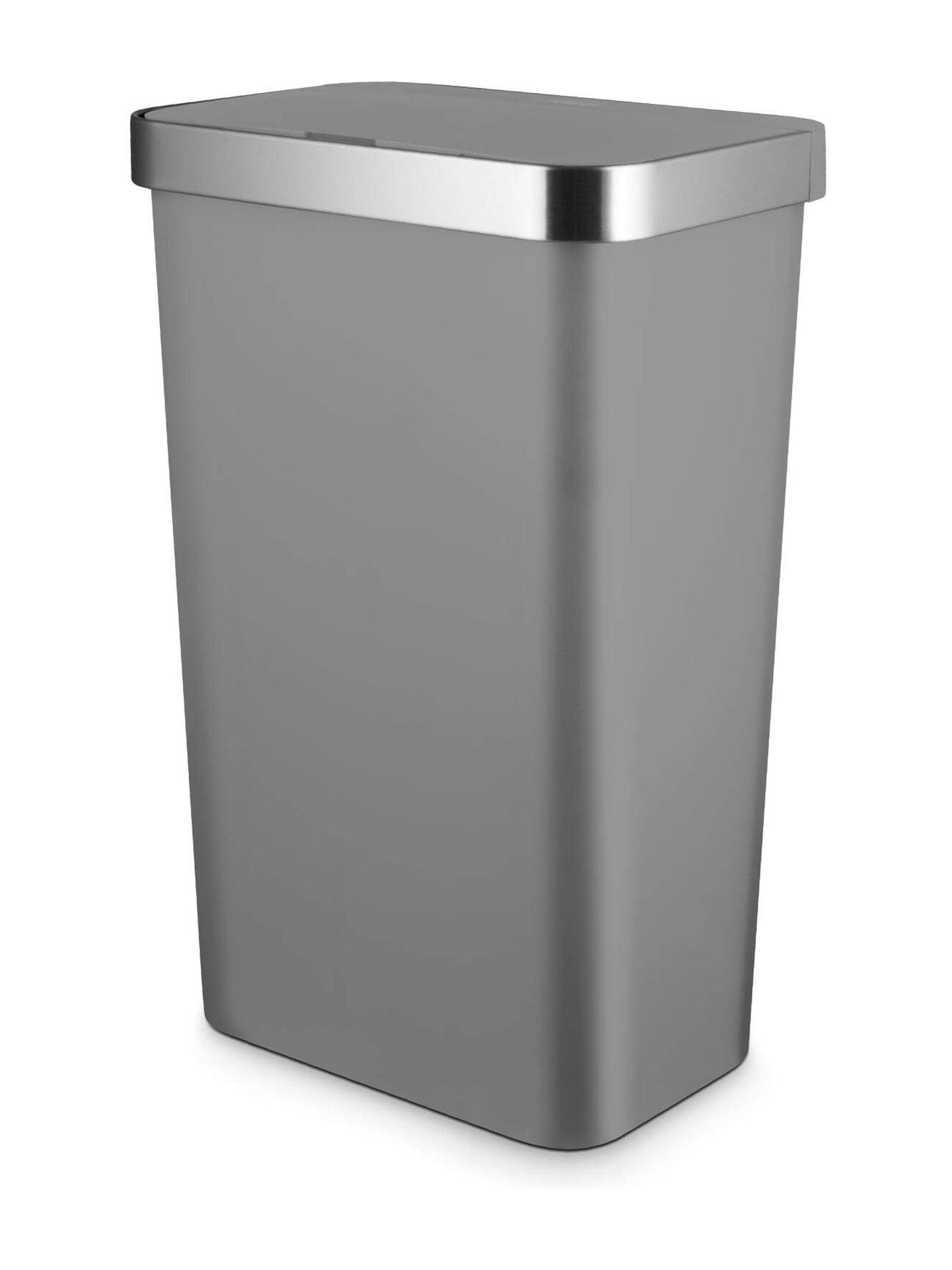 Tower Rectangular ABS Sensor Bin with Bin Liner Retainer Ring, 50L, Grey - Image 9