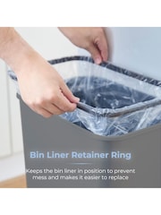 Tower Grey 50L Rectangular Sensor Bin - Image 5 of 8