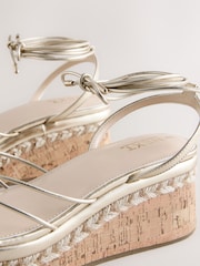 Gold Forever Comfort Strappy Flatform Wedge - Image 5 of 5