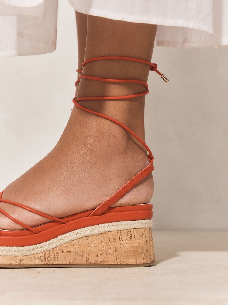 Pink Forever Comfort Strappy Flatform Wedge - Image 5 of 5