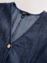 Синий - Жилет с короткими рукавами - Изображение 7 9