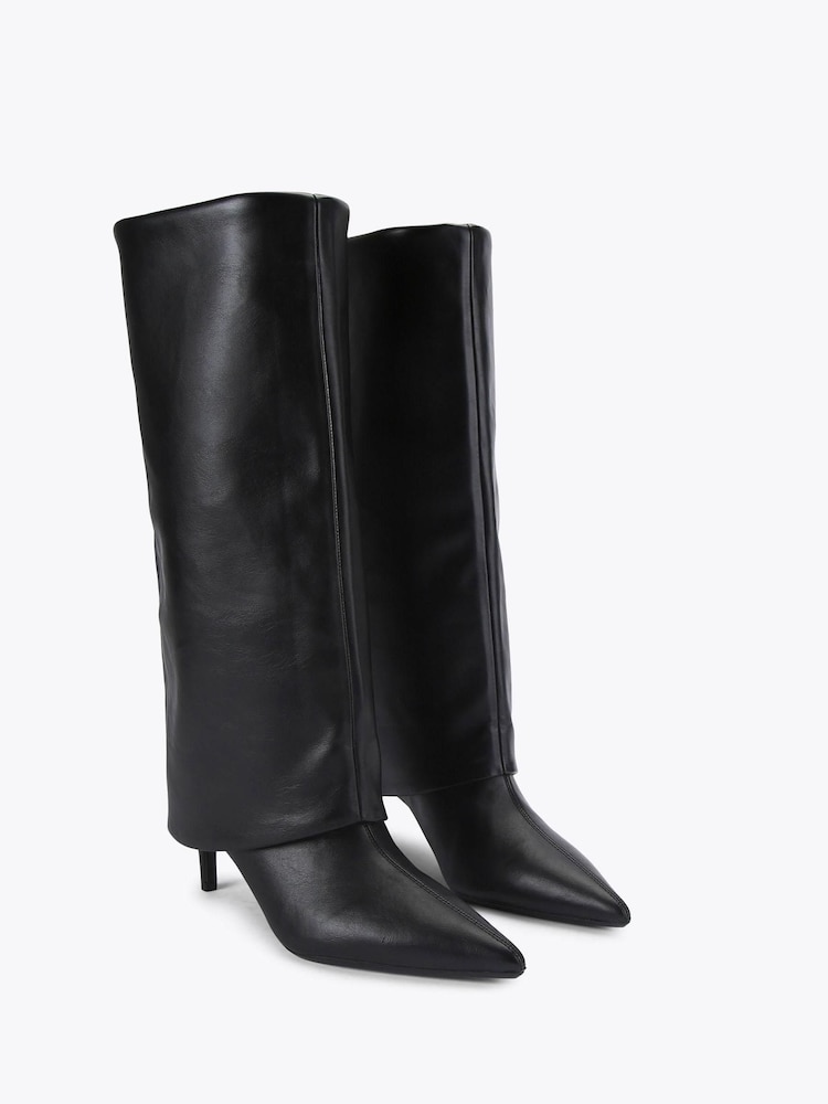 KG Kurt Geiger Black High Leg Gem Boots - Image 2 of 4