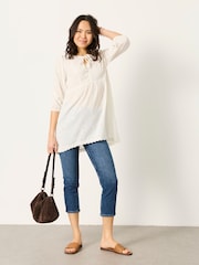 FatFace Rue White Tunic - Image 5 of 6