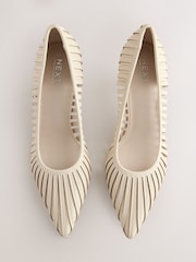 Bone Forever Comfort® Striped Cutout Court Heels - Image 7 of 10