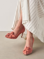 Pale Pink N.Premium Corsage Court Heels - Image 6 of 10