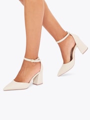 Carvela Cream Refined Court Wide Fit Shoes - Image 1 of 5