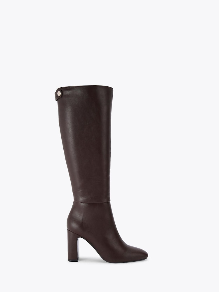 Carvela Brown Jackpot Knee Wide Fit Boots - Image 2 of 5 Carvela Brown Jackpot Knee Wide Fit Boots - Image 2 of 5
