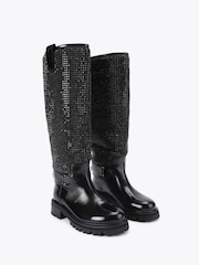 Kurt Geiger London Kurt Knee Black Boots - Image 2 of 4