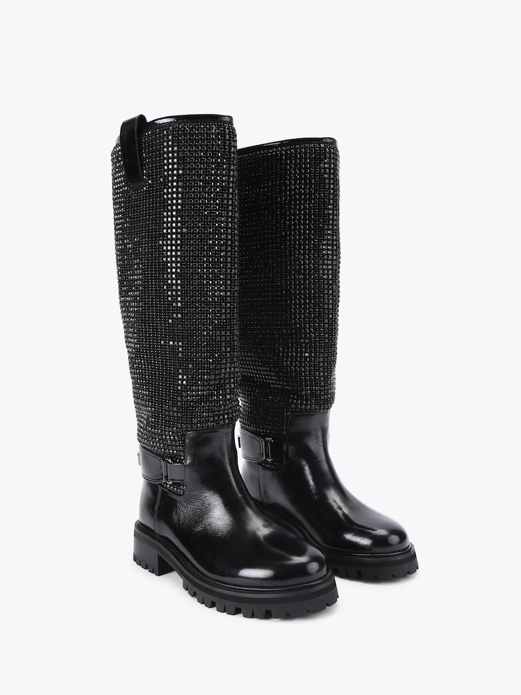 Kurt Geiger London Kurt Knee Black Boots - Image 2 of 4