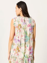 FatFace Elle Ivory Tropical Blouse - Image 2 of 6